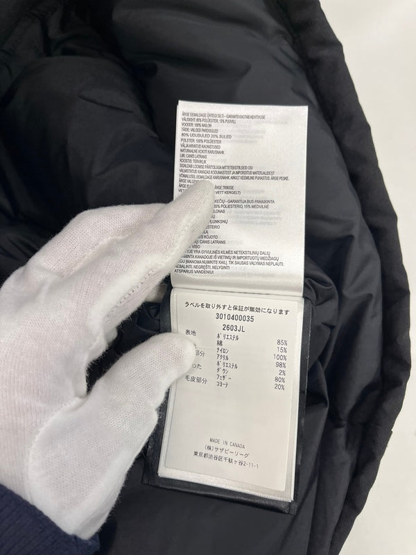 カナダグース CANADA GOOSE BRONTE PARKA ブロンテ ダウンコート サザビーリーグタグ ファーコート 黒 2603JL ジャケット ブラック XS 101LT-185