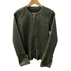 サカイ sacai ノーカラージャケット プリーツ フリル 16-02779 ジャケット カーキ 201LT-449