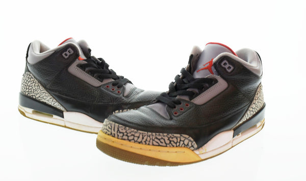 ナイキ NIKE AIR JORDAN 3 RETRO エアジョーダン 3 レトロ スニーカー 黒 136064-010 メンズ靴 スニーカー ブラック 29cm 103S-697