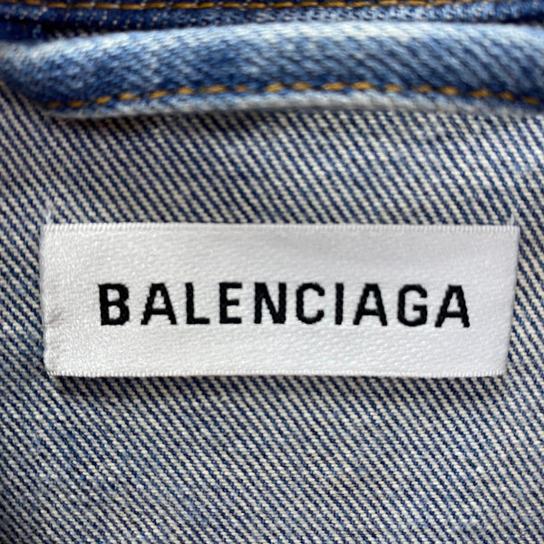 バレンシアガ BALENCIAGA グラフィティ ペイント オーバーサイズ デニムジャケット 558824 マルチカラー 38サイズ 201MT-3253