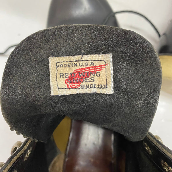 【曜日割引対象外】 レッドウィング RED WING USA製 6INCH CLASSIC ROUND 8165 メンズ靴 ブーツ ワーク ブラック 27cmサイズ 201-shoes1471 VB