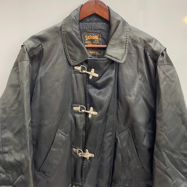 ショット SCHOTT 90's FIREMAN JACKET ファイヤーマンジャケット 985-31 ジャケット ブラック 201MT-3899