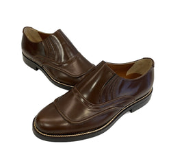 ジュビリーシューズ JUBILEE SHOSE レザー スリッポン 茶 7701 メンズ靴 ローファー ブラウン サイズ8 101sh-2326