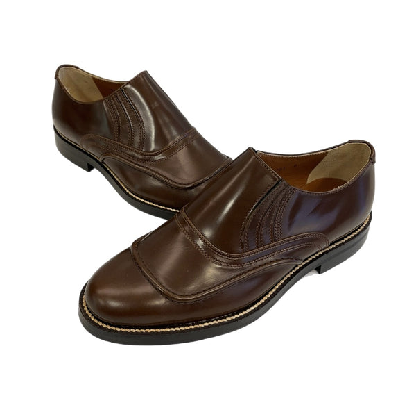 ジュビリーシューズ JUBILEE SHOSE レザー スリッポン 茶 7701 メンズ靴 ローファー ブラウン サイズ8 101sh-2326