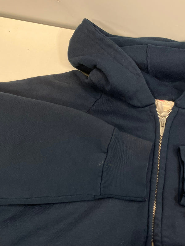 ヴィンテージ vintage 裏サーマル パーカー IDEAL ZIP MADE IN USA アメリカ製 パーカ ネイビー Mサイズ 101MT-4896