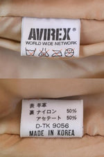 アヴィレックス AVIREX 90s 50周年 A-2 フライトジャケット レザーブルゾン 90's ノルマンディー ジャケット ブラウン SSサイズ 103MT-3107
