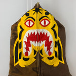 アベイシングエイプ A BATHING APE Tiger Full Zip Hoodie 虎柄 パーカ ブラウン Sサイズ 201MT-4310