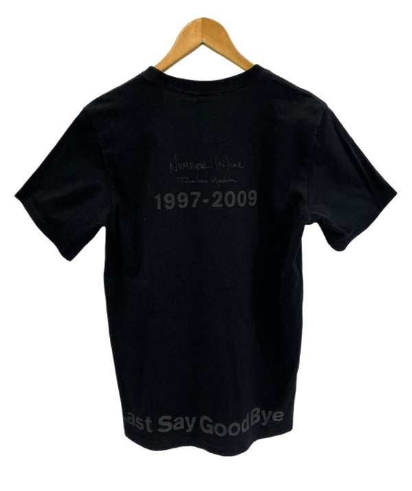 ナンバーナイン NUMBER (N)INE The Biginning 半袖カットソー プリントTシャツ 黒 サイズ2 Tシャツ ブラック 101MT-4162