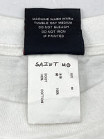 セントマイケル SAINT MICHAEL 24SS RIBON SAINT TEE リボン セント ロゴ Tシャツ白 SM-YS8-0000-012 Tシャツ プリント ホワイト Mサイズ 104MT-1465