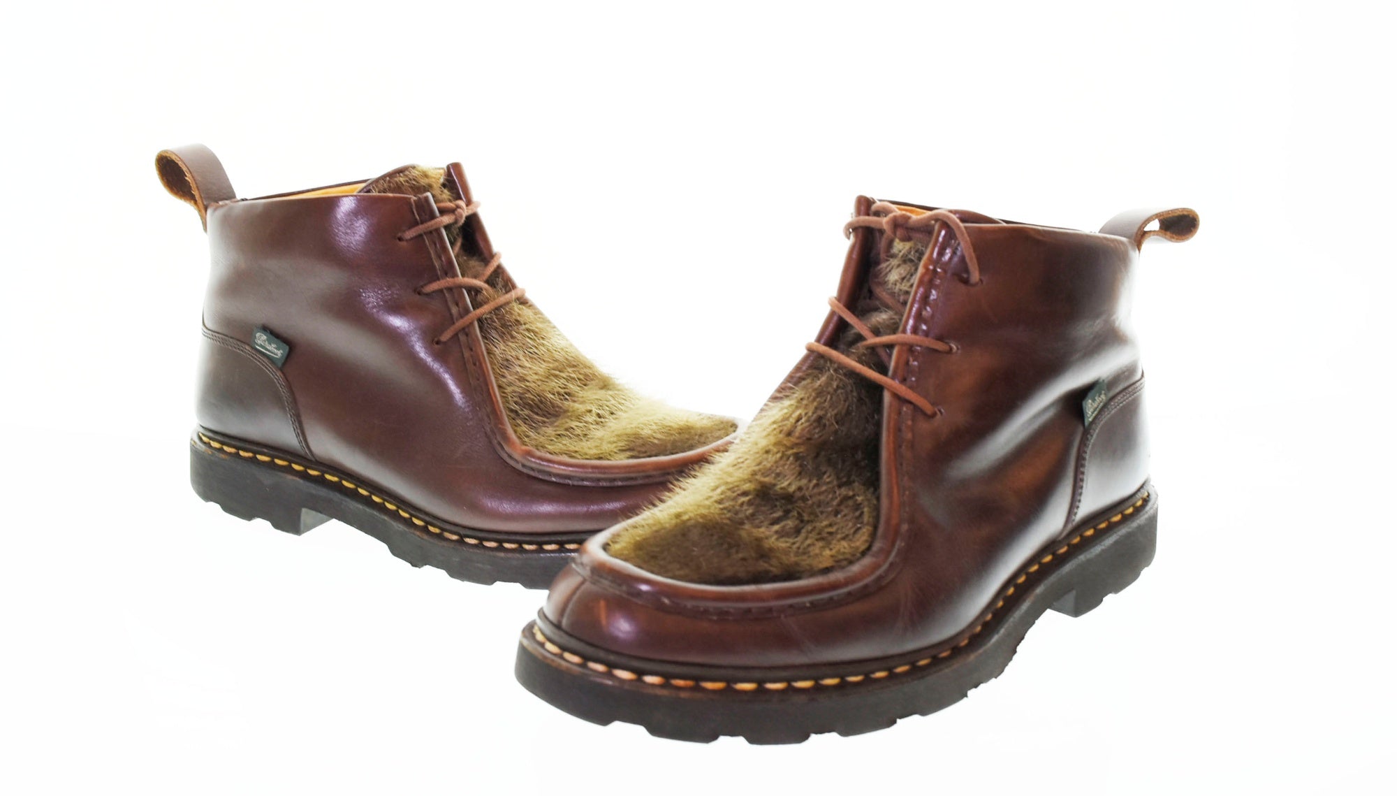 パラブーツ PARABOOT MUCY ミューシー レザー ブーツ 茶 22845