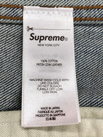 シュプリーム SUPREME 24AW DISTRESSED SELVEDGE TRUCKER JACKET ディストレス セルビッジ トラッカー ジャケット 青 ジャケット 無地 ブルー Lサイズ 104MT-1726