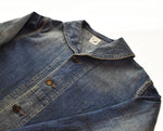 オア スロウ or slow US NAVY DENIM SHAWL COLLAR COVERALL デニム ショールカラー カバーオール VINTAGE加工 1 ジャケット ブルー 103MT-2550