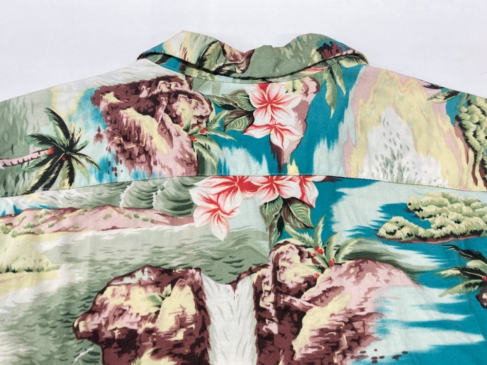 ステューシー STUSSY 90's USA製 OLD 紺タグ Hawaiian shirt