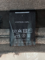 マイナス MINUS BOOTLEG CREW SWEAT ブートレグ クルー スウェット Nine Inch Nails ダメージ加工 トレーナー 裏起毛 黒 サイズ 1 スウェット プリント ブラック 104MT-1590