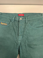 シュプリーム SUPREME 15SS Denim Skate Short デニムショーツ カラーデニム Gonz 緑 ハーフパンツ グリーン 32 101MB-745