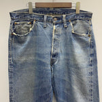 【曜日割引対象外】 ヴィンテージ vintage 50's リーバイス Levi's 501XX 革パッチ デニム ブルー W35サイズ 201MB-845 VB