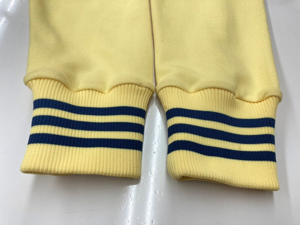 アディダス adidas 万国旗タグ トラックジャケット フルジップ トレフォイルロゴ CLUB Y2K フィリピン製 YELLOW 黄色 NAVY ネイビー 紺 184806 AGC002 ジャージ プリント イエロー 2XS 104LT-216