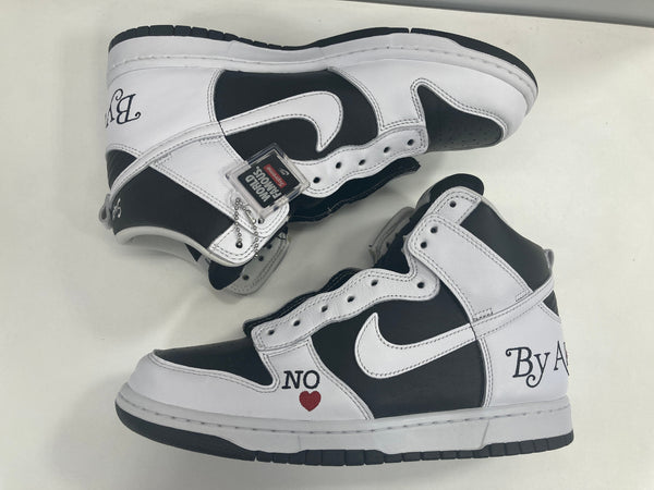 ナイキ NIKE Supreme Nike SB Dunk High By Any Means White Black シュプリーム ナイキ SB ダンク ハイ バイ エニー ミーンズ ホワイト  DN3741-002 メンズ靴 スニーカー ブラック 28.5cm 101sh-1943