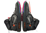 ナイキ NIKE 21年製 × OFF-WHITE オフホワイト AIR FORCE 1 MID SP エア フォース ミッド AF1 シューズ 黒 DO6290-001 メンズ靴 スニーカー ブラック 28.5cm 104S-728