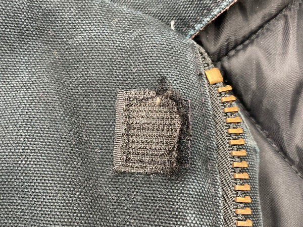 カーハート Carhartt DUCK TRADITIONALCOAT トラディショナルコート ダック ワークジャケット 中綿 黒 C003 サイズ 46 ジャケット ロゴ ブラック 104MT-1870