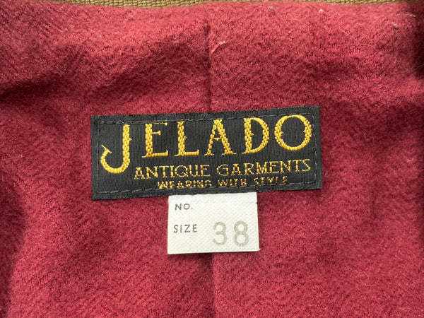 ジェラード JELADO Jackass Vest ジャッカス ベスト ライダース Dポケット コットングログラン ホースハイド サイズ 38 ベスト 無地 カーキ 104MT-1545