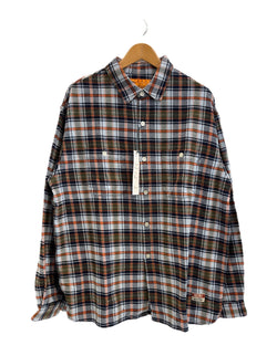 チャレンジャー CHALLENGER 24AW COUNTRY PLAID SHIRT カントリープレイドシャツ ネルシャツ 青×オレンジ チェックシャツ チェック柄 CLG-SH024-009 XL 長袖シャツ マルチカラー 101MT-5138