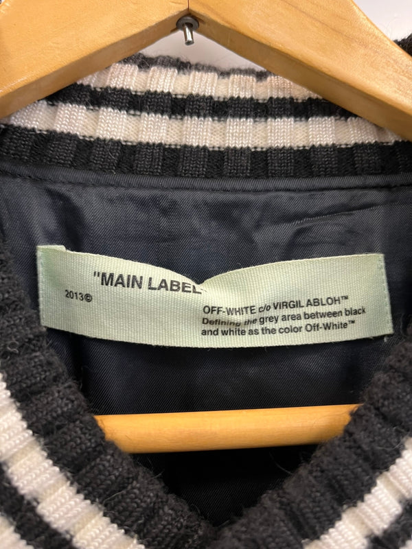 オフホワイト Off-White クロスアロー スタジャン ブルゾン 黒 ジャケット ブラック Mサイズ 101MT-4148