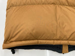 ザノースフェイス THE NORTH FACE NUPTSE JACKET ヌプシジャケット ダウン アウター アウトドア 茶 キャメル ND91841 ジャケット ロゴ ブラウン Lサイズ 104MT-2096