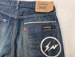 リーバイス Levi's Fenom fragment design フラグメント 207 1st 初期 裏原 紺 ロゴ デニム ネイビー W32 L30 104MB-274
