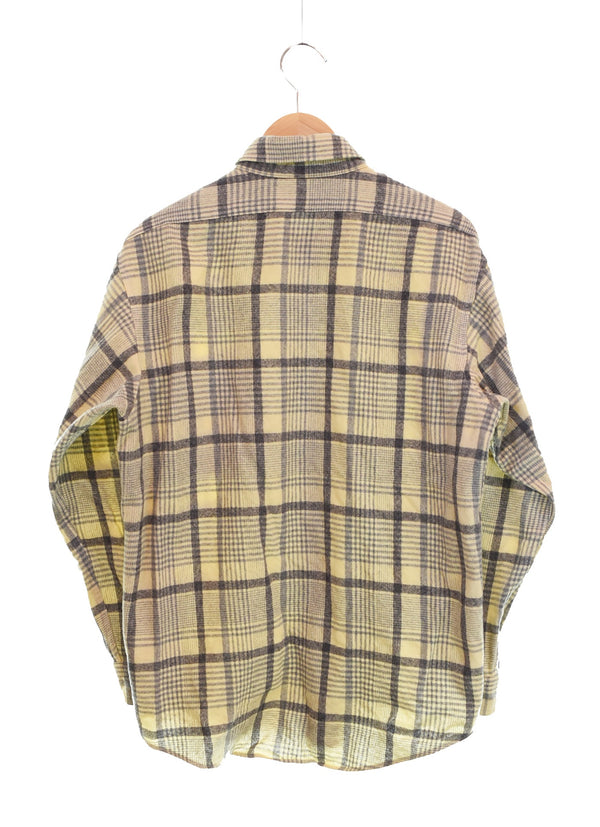 ペンドルトン PENDLETON 90s ウールボタンダウンシャツ Made in USA 90's USA製 長袖シャツ イエロー Mサイズ 103MT-3498