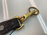ダブルアールエル RRL LEATHER KEY CHAIN レザー キー チェーン キーリング キーホルダー Ralph Lauren ラルフローレン 黒 金 メンズジュエリー ウォレットチェーン・キーチェーン ロゴ ゴールド 104A-65