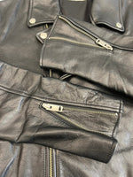 ジャーナルスタンダード JOURNAL STANDARD 牛革 ダブルライダースジャケット レザージャケット バイカー 黒 カウハイド 16-011-600-8060-3-0 ジャケット ブラック Lサイズ 101MT-5168