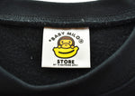 ア ベイシング エイプ A BATHING APE BABY MILO STORE プリント ロングTシャツ ロンT ブラック Lサイズ 103MT-3163