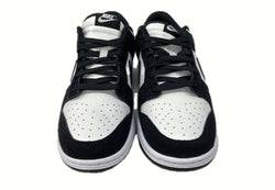 ナイキ NIKE 24年製 DUNK LOW RETRO SE SUEDE PANDA ダンク レトロ ロー スウェード パンダ スケボ シューズ 白 黒 FQ8249-100 メンズ靴 スニーカー ブラック 27cm 104S-695