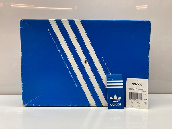 アディダス adidas 02年製 FORUM LO METAL 2 フォーラム ロー デッドストック バスケ シューズ 白 金 675066 メンズ靴 スニーカー ゴールド 27cm 104S-991