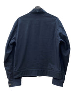 ダンヒル Dunhill NYLON ZIPUP JACKET ナイロン ジップアップ ジャケット ダブルジップ 薄手 アウター 紺 ジャケット チェック ネイビー Sサイズ 104MT-2092