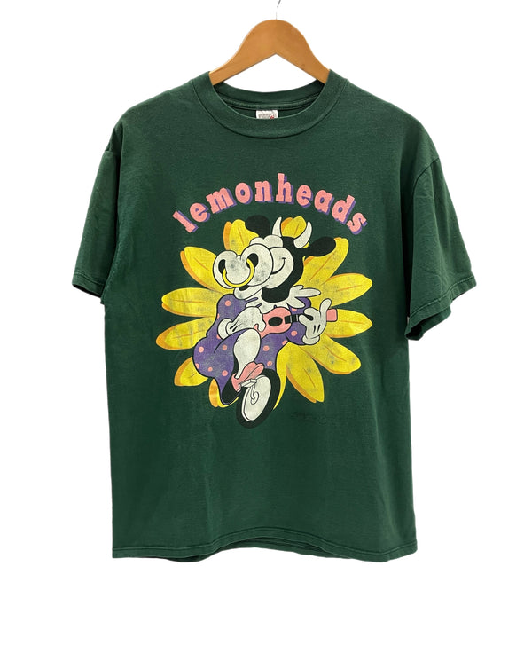 バンド band 90's 90年代 JERZEES Lemonheads cow ツアー バンドTシャツ レモンヘッズ VINTAGE ヴィンテージ Tシャツ グリーン Lサイズ 101MT-4924