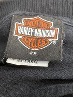 ハーレーダビットソン Harley Davidson 00s 00's ファイヤー ドクロ スカル ©2006 USA製 made in USA 2XL Tシャツ プリント ブラック 3Lサイズ 101MT-2628