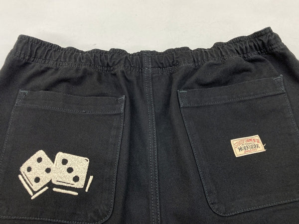 ステューシー STUSSY 22AW noma icon beach pant ビーチパンツ イージーパンツ 黒 刺繍 116575 ボトムスその他 ブラック Lサイズ 104MB-126