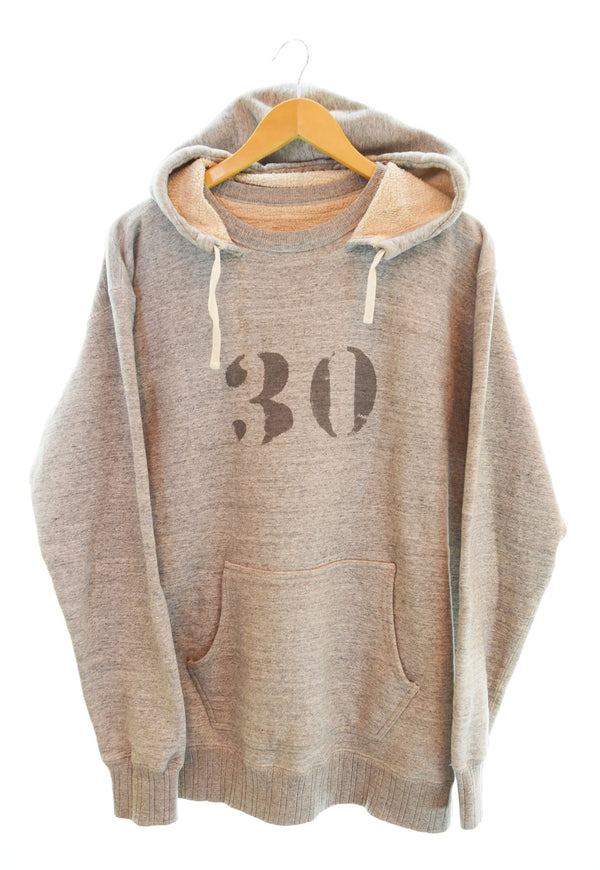 フルカウント FULLCOUNT After Hood Sweat Shirts Mother Cotton 30th Annual Special Aging プリント パーカー グレー 44 パーカ グレー 103MT-2160