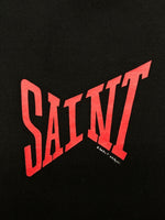 セントマイケル SAINT MICHAEL CREWNECK LOGO SWEATSHIRT クルーネック ロゴ スウェットシャツ 裏起毛 SAINT M×××××× 黒 SM-S21-0000-017 スウェット ロゴ ブラック Mサイズ 104MT-868