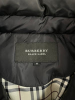 バーバリー Burberry BLACK LABEL ブラックレーベル シルバーフォックスファー ダウンジャケット 黒  BMP03-730-09 ジャケット ブラック Mサイズ 101MT-4980