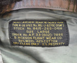 バズリクソンズ BUZZ RICKSON'S N3B N-3B STOCK NO.8415-269-0418 Military ミリタリー ナイロン フライト SCOVILL ZIP  ジャケット カーキ Lサイズ 103MT-2215