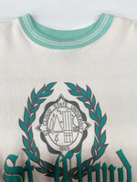 チャンピオン Champion REVERSE WEAVE リバースウィーブ 90s 90年代 USA製 刺繍タグ ヴィンテージ リブライン カレッジ スウェット プリント ホワイト Mサイズ 104MT-2276