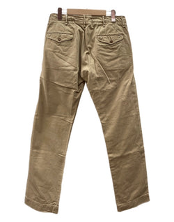 ダブルアールエル RRL OFFICER CHINO オフィサーズ チノ ボタンフライ フィールドチノ Ralph Lauren 薄茶 無地 チノパン ベージュ サイズ 30/30 104MB-380