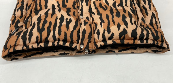 ワコマリア WACKO MARIA × NANGA ナンガ 21AW LEOPARD DOWN JACKET TYPE-1 レオパード ダウン ジャケット 茶 ジャケット ヒョウ柄・レオパード柄 ブラウン Sサイズ 104MT-1117
