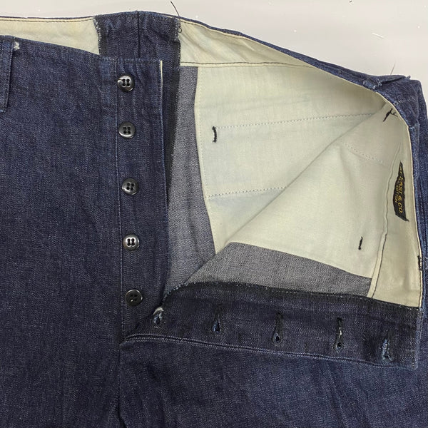 【曜日割引対象外】 アットラスト AT LAST & CO デニム トラウザーパンツ デニム ブルー 32サイズ 201MB-1000 VB