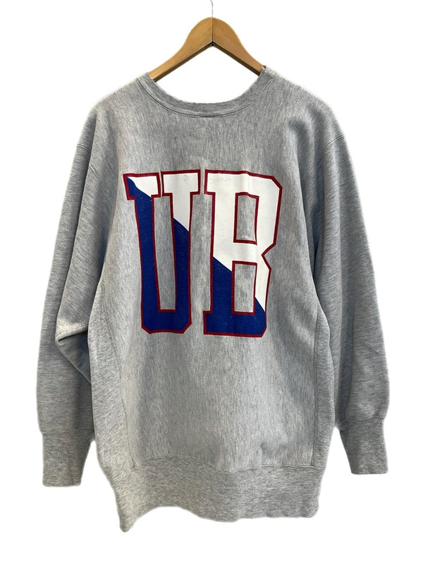 チャンピオン Champion 90s~ 刺繍タグ REVERSE WEAVE リバースウィーブ US古着 ラバープリント カレッジプリント XXL スウェット グレー 3Lサイズ 101MT-4595