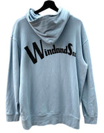 ウィンダンシー WIND AND SEA × Disney ディズニー 100周年 MICKEY MOUSE HOODIE ミッキー フーディー パーカー 青 WDS-C-DSN-23-Q4-01 パーカ プリント ブルー Lサイズ 104MT-1333