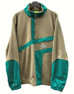 ハフ HUF RANGE QUARTER ZIP POLAR FLEECE レンジ クウォーター ジップ ポーラー フリース 茶色 緑 FL00183 スウェット ロゴ ブラウン Lサイズ 104MT-461